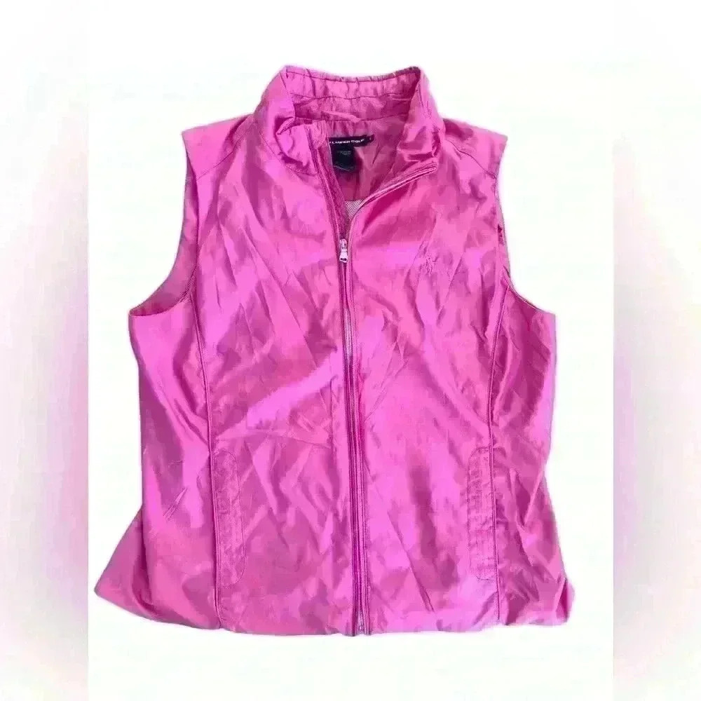 RALPH LAUREN Polo Golf Performance Wind Vest Sleeveless Pink Women's Size Large
